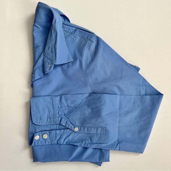 NWT JCrew Button Women's Small Blue Down Shirt | Signature Classic - Picture 8 of 10